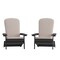 Flash Furniture Black Folding Adirondack Chairs-Cream Cushions, 2PK 2-JJ-C14505-CSNCR-BLK-GG - alternate 6
